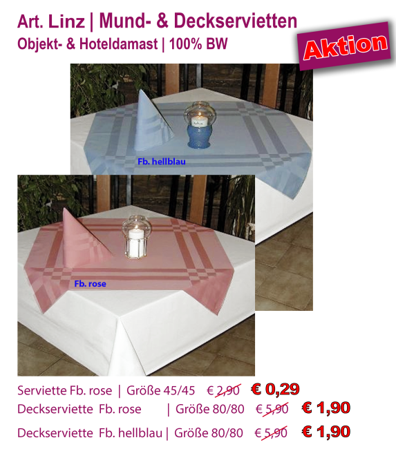 AKTION Mund- & Deckservietten Linz